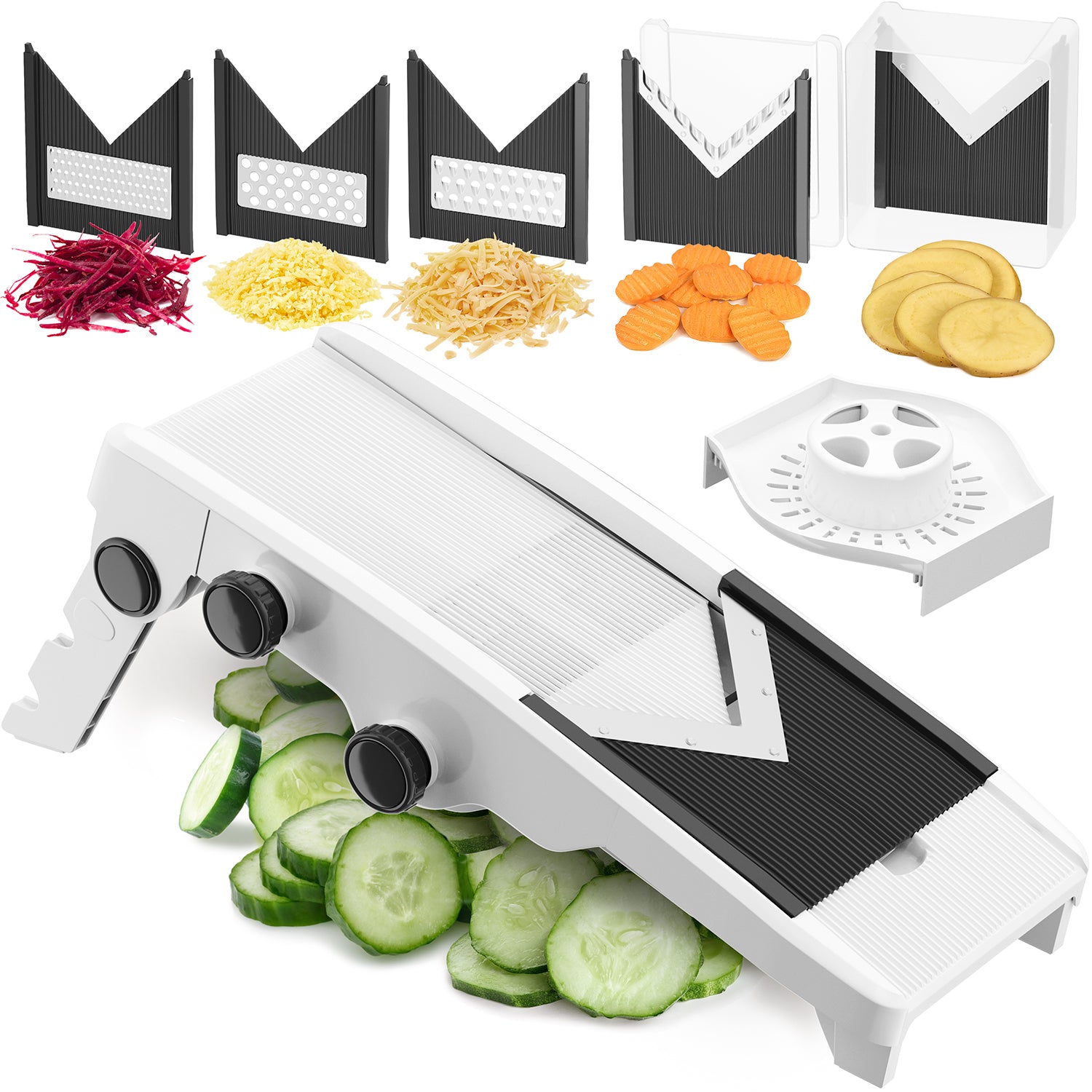 Mandoline Adjustable Stainless Steel Food Slicer | Masthome
