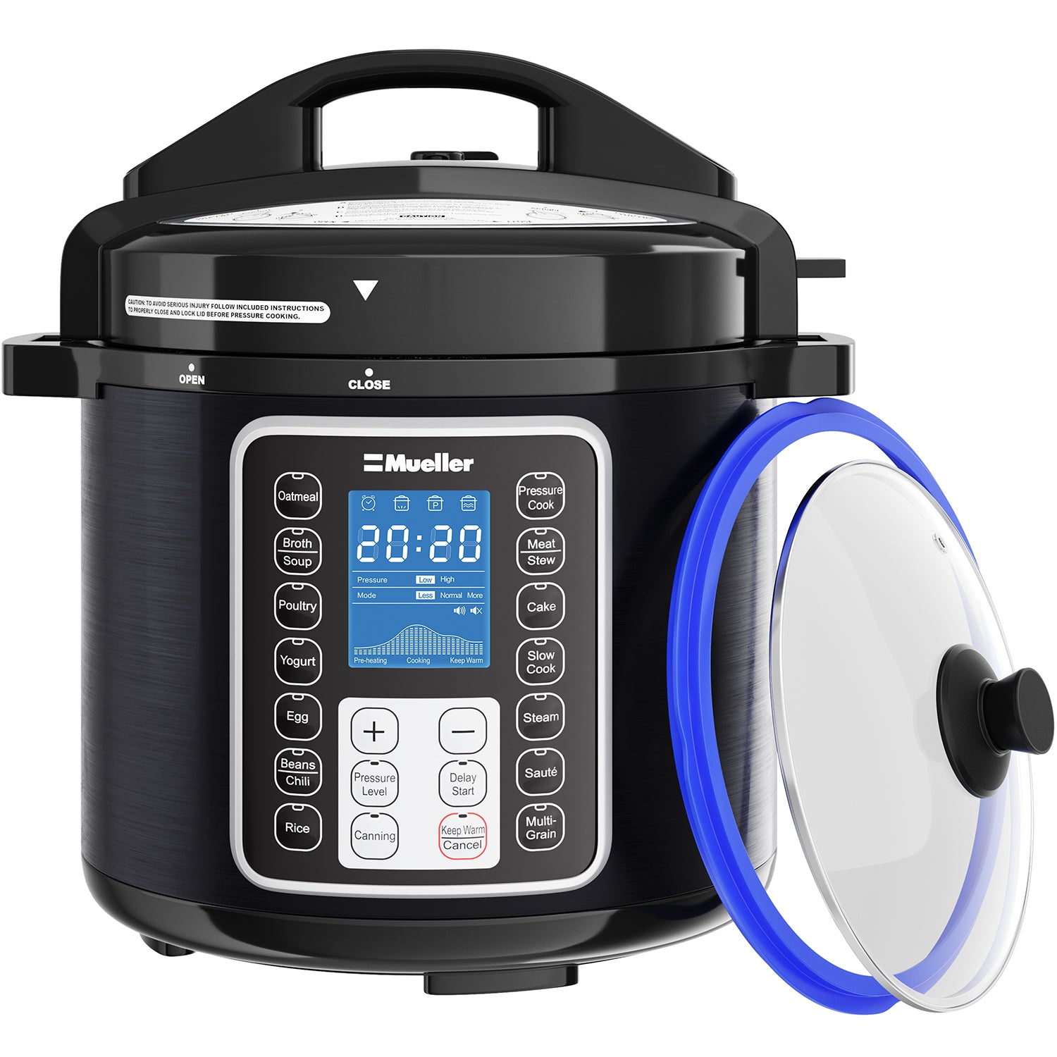 Can I use a tempered glass lid with Instant Pot Pro Plus Wi-Fi Smart  10-in-1?