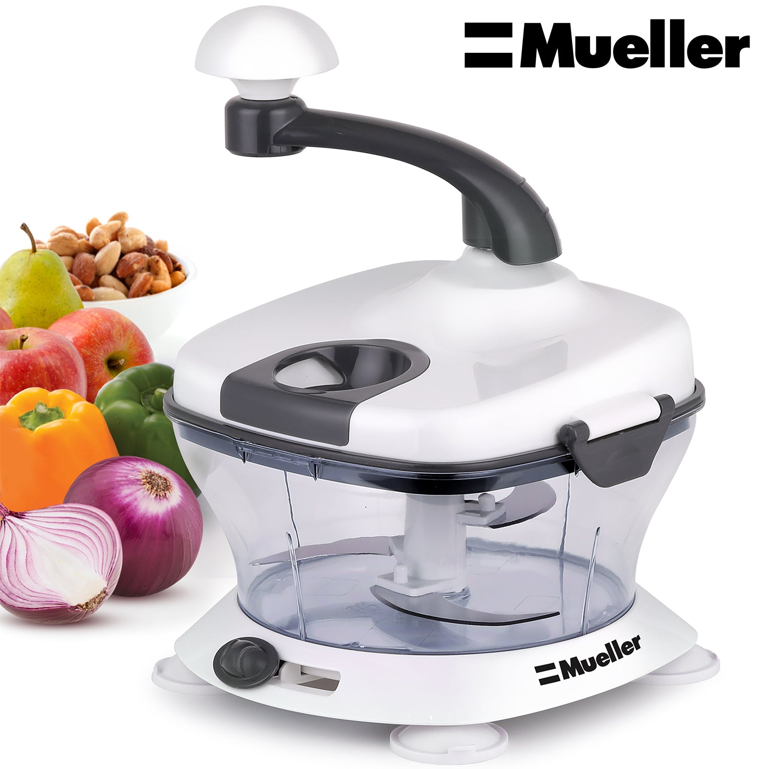  Mueller Pro-Series 10-in-1, 8 Blade Vegetable Chopper, Onion  Mincer, Cutter, Dicer, Egg Slicer with Container: Home & Kitchen