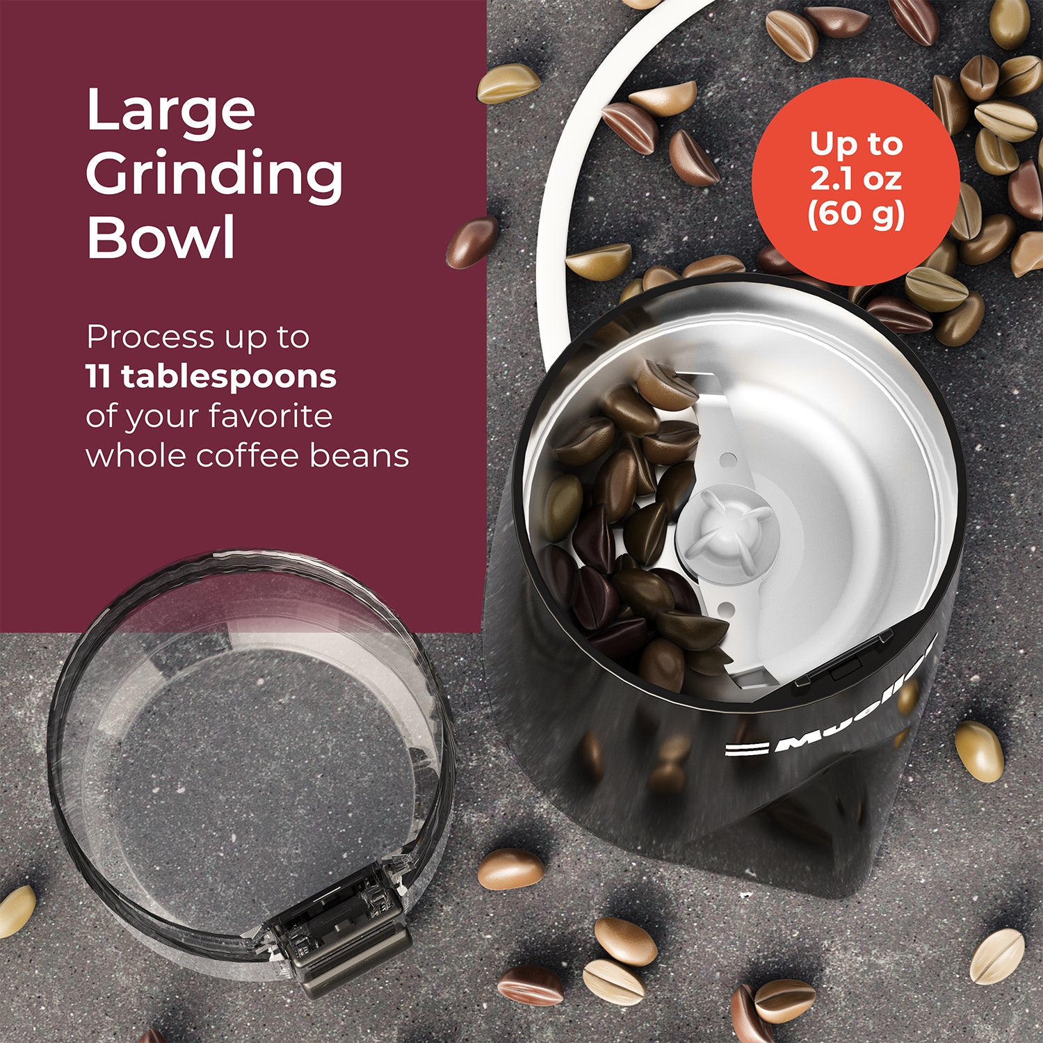 Mueller Electric HyperGrind Spice and Coffee Grinder - Red – mueller_direct
